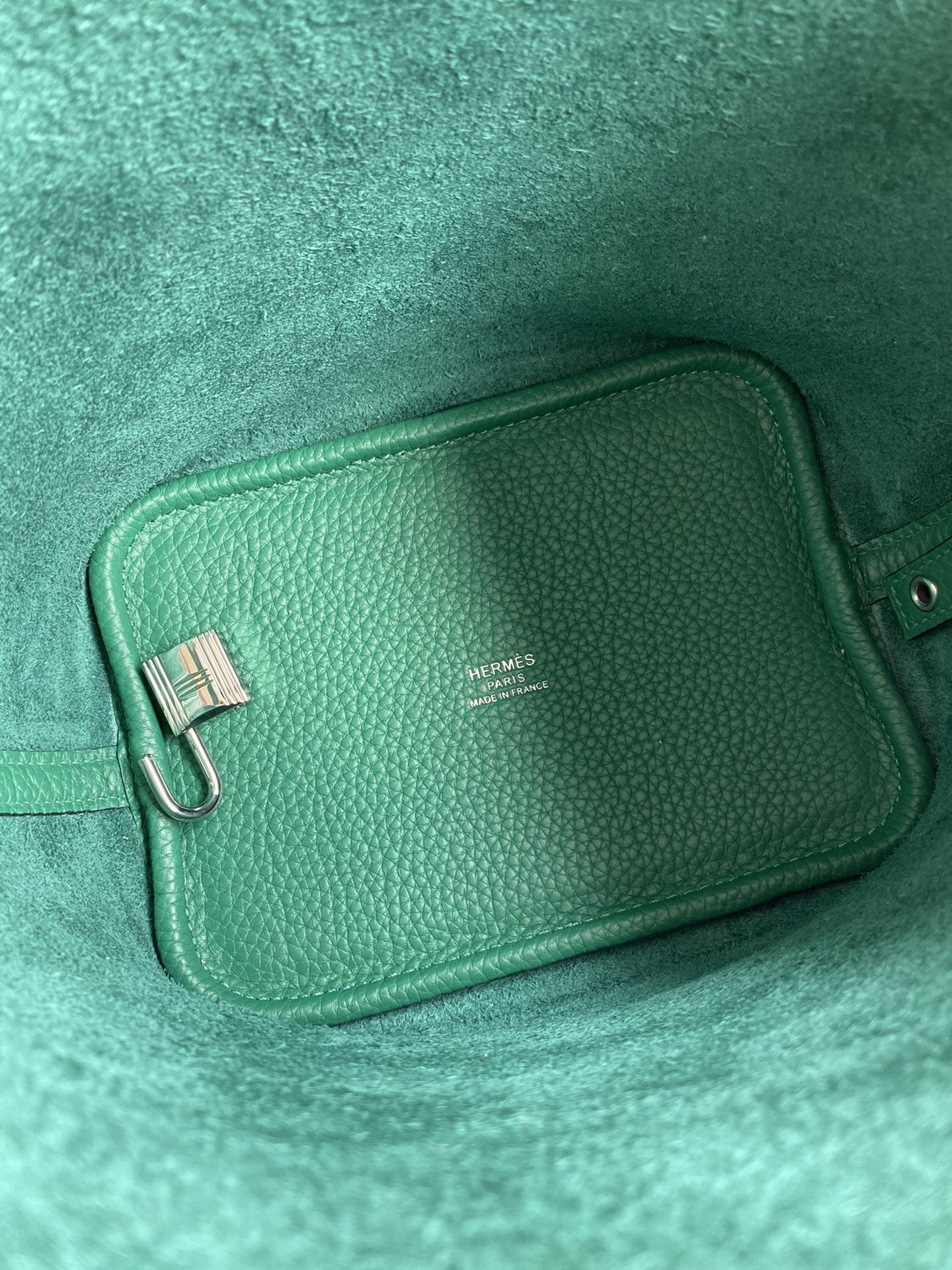 Hermes Picotin Lock 18 Bag In Vert Vertigo Clemence Leather